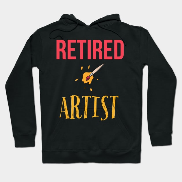 RETIRED ARTIST Hoodie by JigglePeek